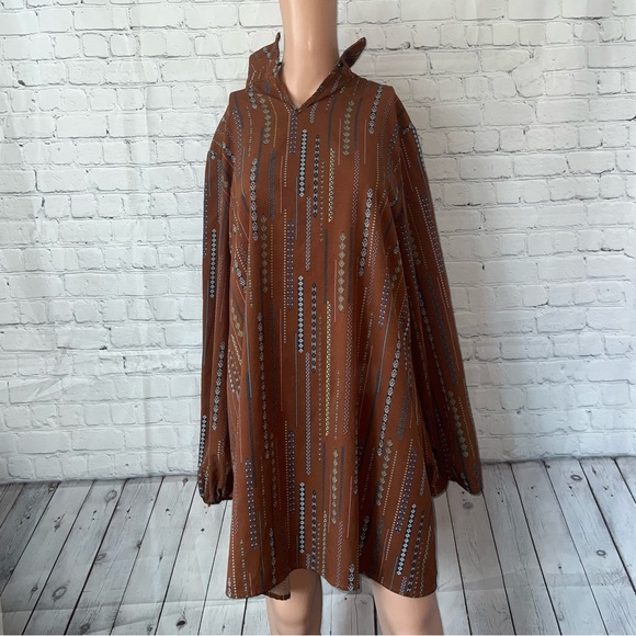 Urban Modesty Other - Urban Modesty Dark Brown Collared Shirt size XXL